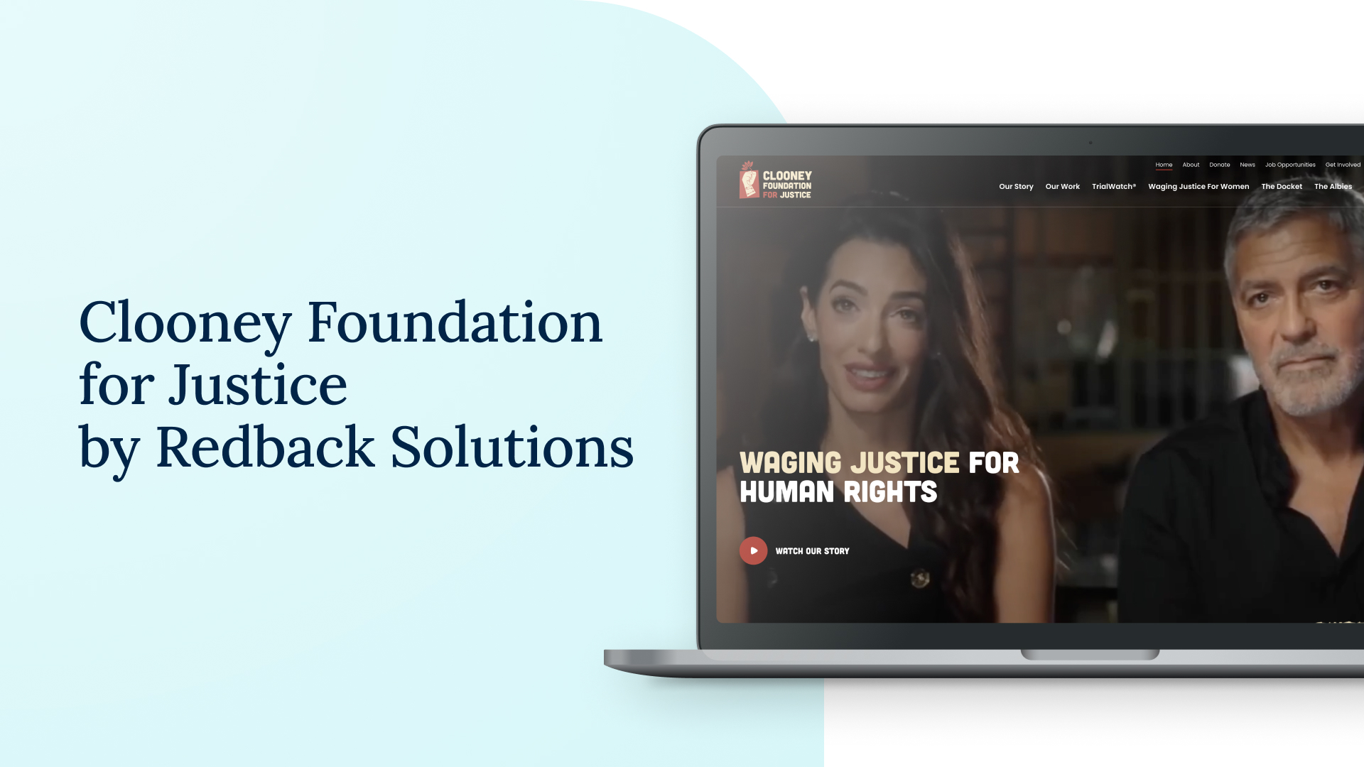 Clooney Foundation for Justice by Redback Solutions