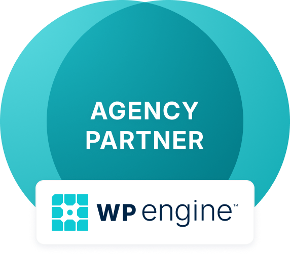 The WP Engine Agency Partner badge.