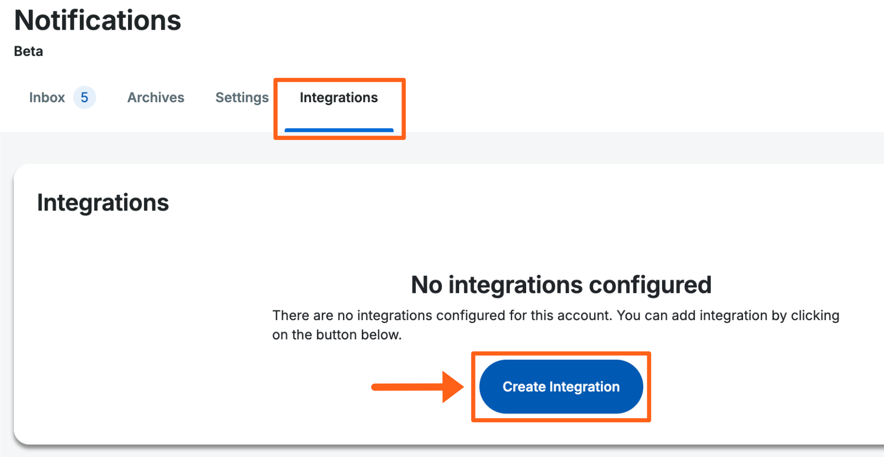 Screenshot of the Notification Settings page in the WP Engine User Portal showing where to create a Slack integration